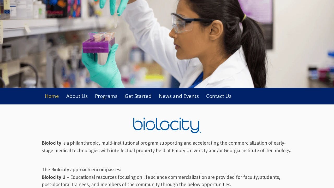 Biolocity - building Georgia's entrepreneurial future