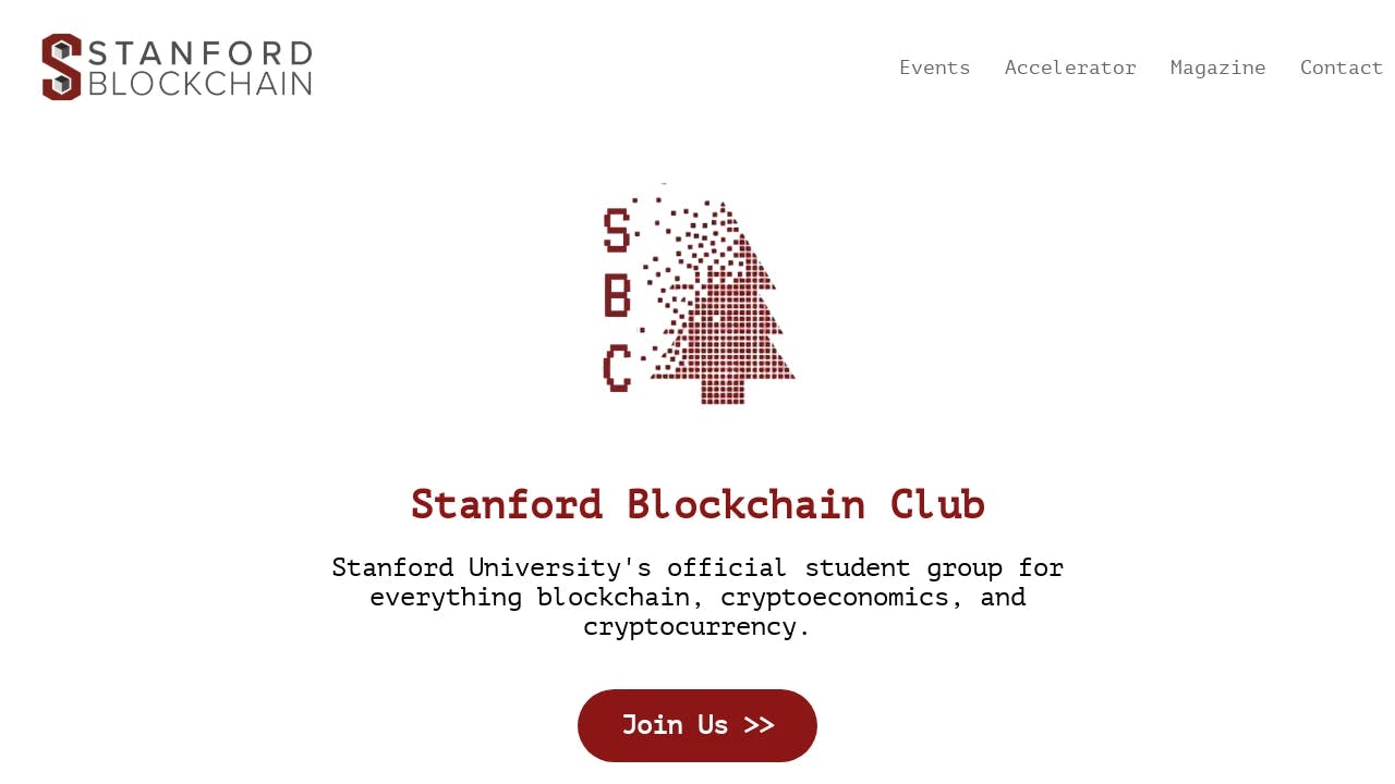 Stanford Blockchain Club - supporting founders in their growth journey