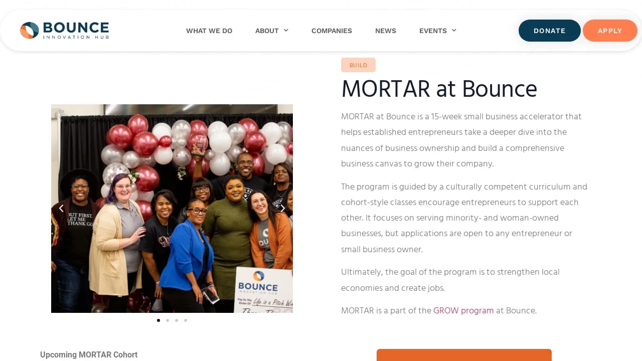 Mortar at Bounce - promoting the start-ups of tomorrow