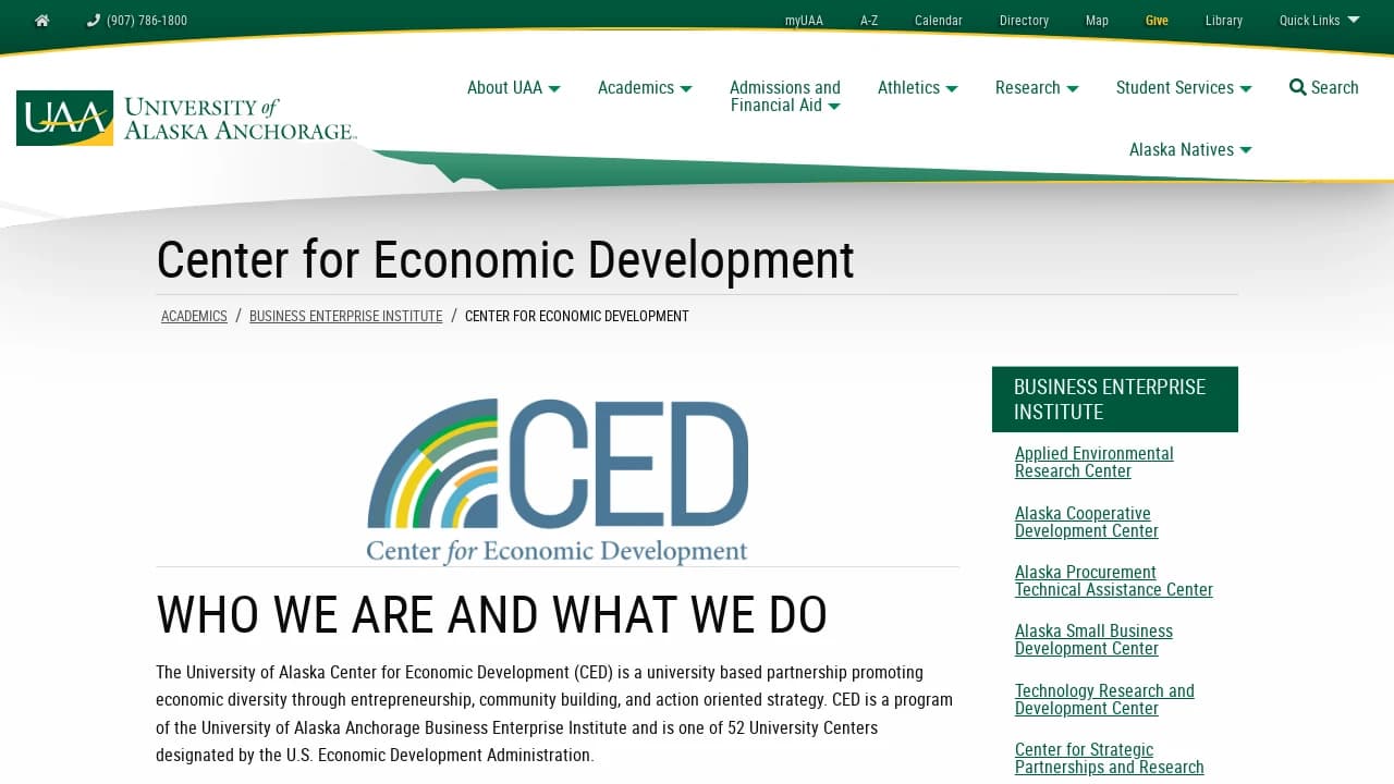 University of Alaska - Center for Economic Development - supporting founders in their growth journey