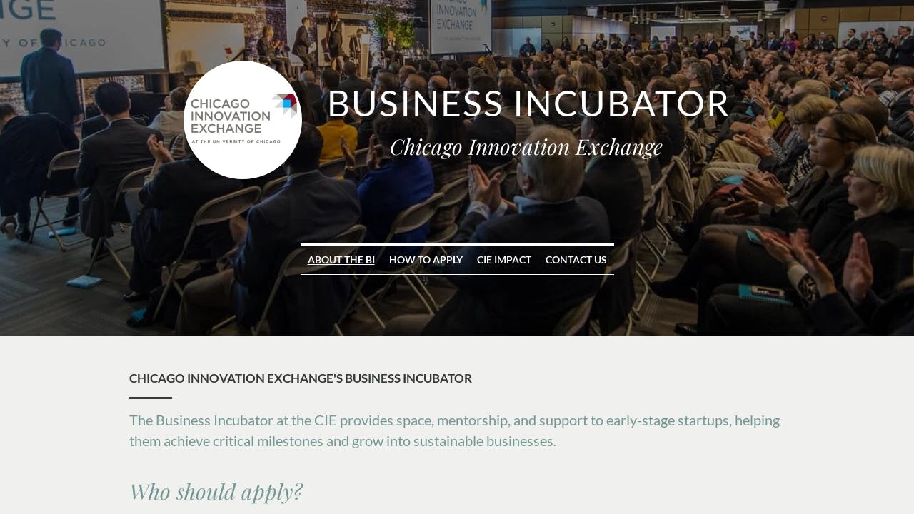 Chicago Innovation Exchange Business Incubator - connecting start-up founders with success