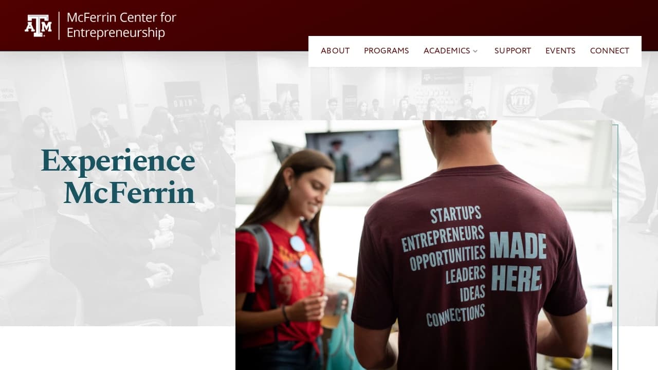 Texas A&M - Center for New Ventures & Entrepreneurship - accelerating exceptional start-ups in Texas