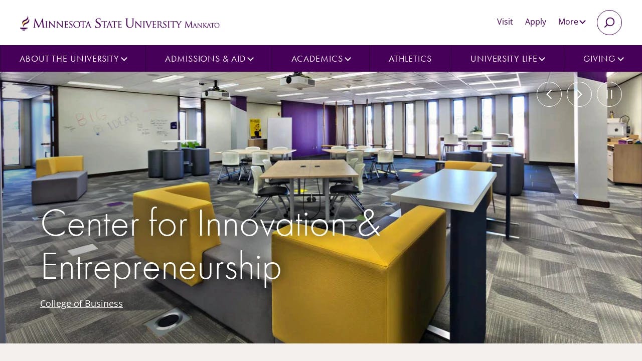 Minnesota State University, Mankato - Center for Innovation and Entrepreneurship - a modern, innovative hub for start-ups in Minnesota