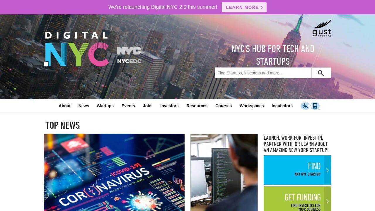 Digital.NYC - enabling start-ups to fundraise successfully