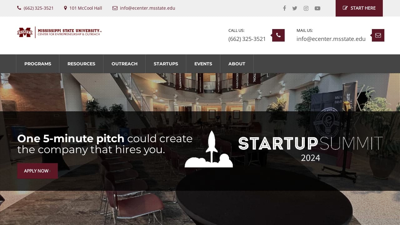 Mississippi State University Entrepreneurship Center - supporting founders in their growth journey