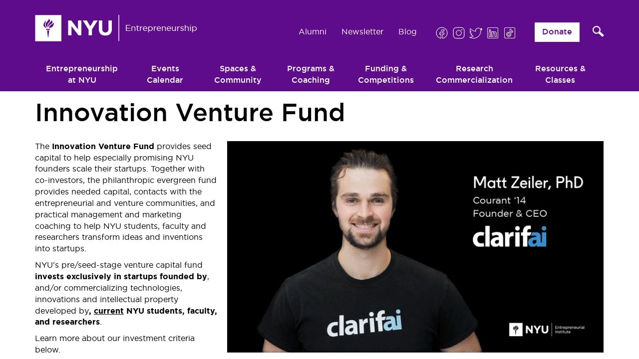 NYU Entrepreneurial Institute - supporting founders in their growth journey