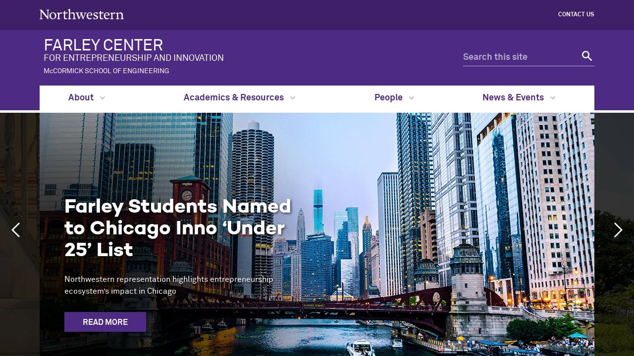 Northwestern University - Farley Center for Entrepreneurship & Innovation - accelerating exceptional start-ups in Illinois