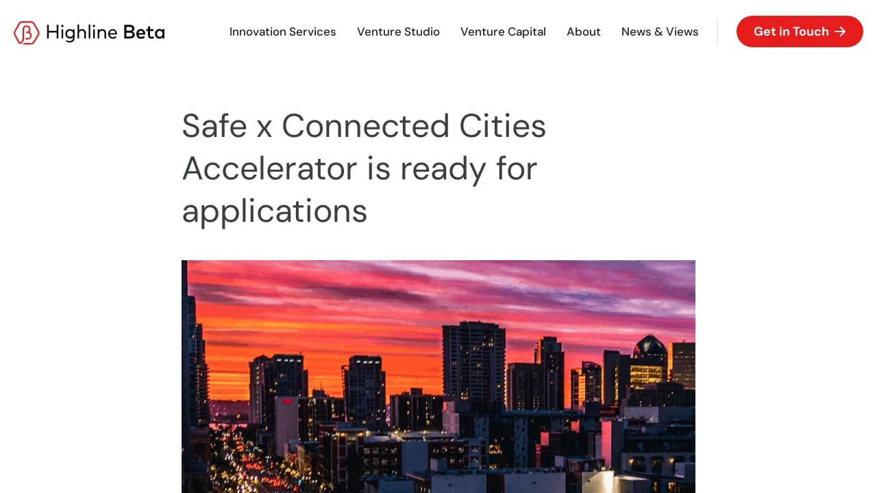 Safe x Connected Cities Accelerator - a prominent start-up growth supporter in Ohio