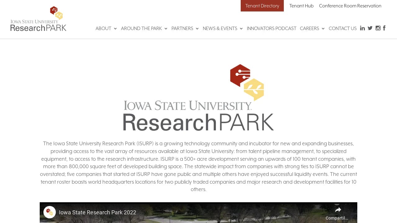 Iowa State University Research Park Corporation - a modern, innovative hub for start-ups in Iowa