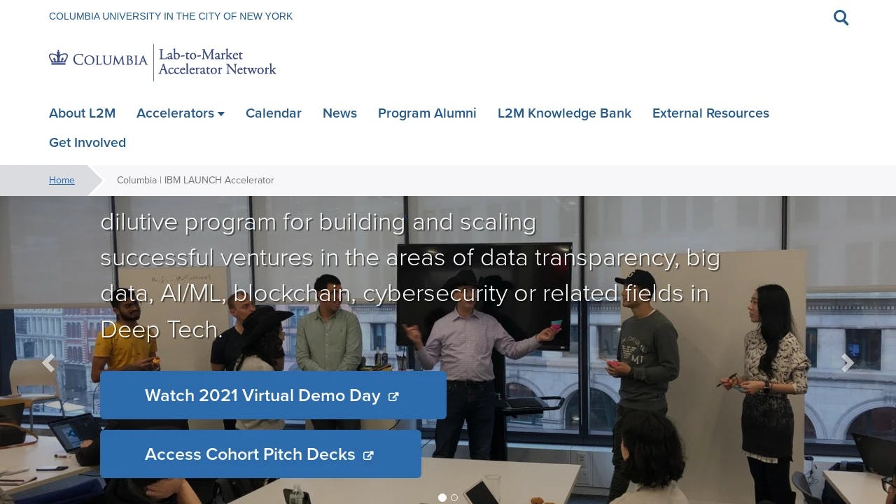 Columbia | IBM Launch Accelerator - enabling start-ups to fundraise successfully