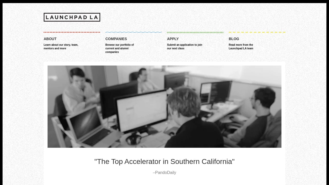 Launchpad LA - a prominent start-up growth supporter in California