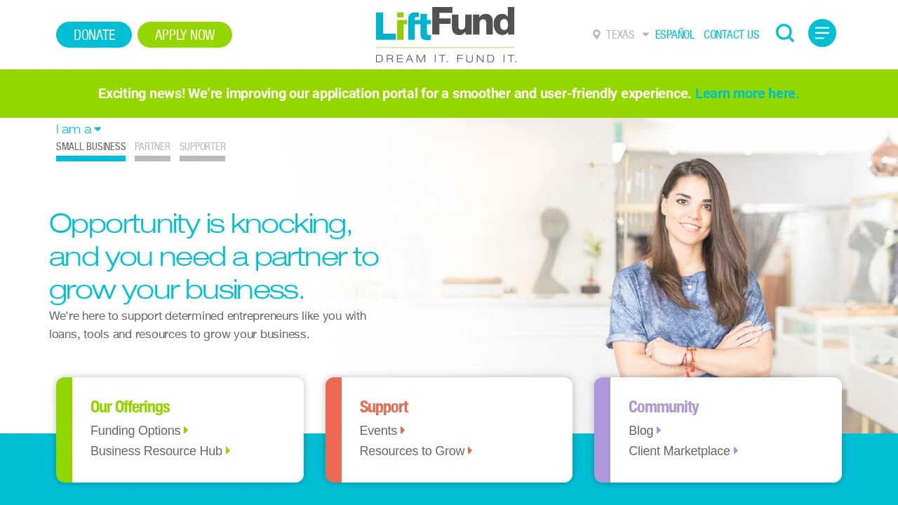 LiftFund - a prominent start-up growth supporter in Texas