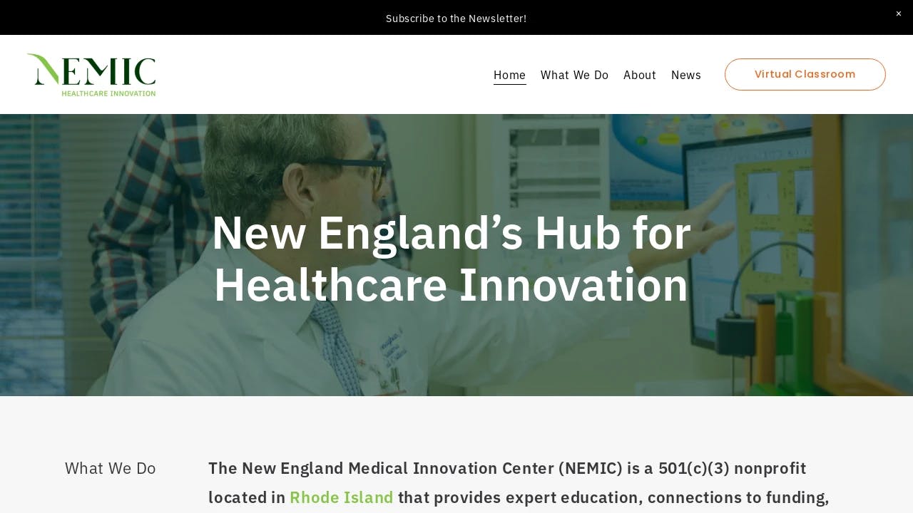 New England Medical Innovation Center - promoting the start-ups of tomorrow