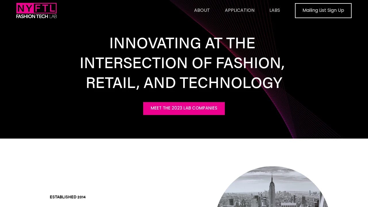 New York Fashion Tech Lab - promoting the start-ups of tomorrow