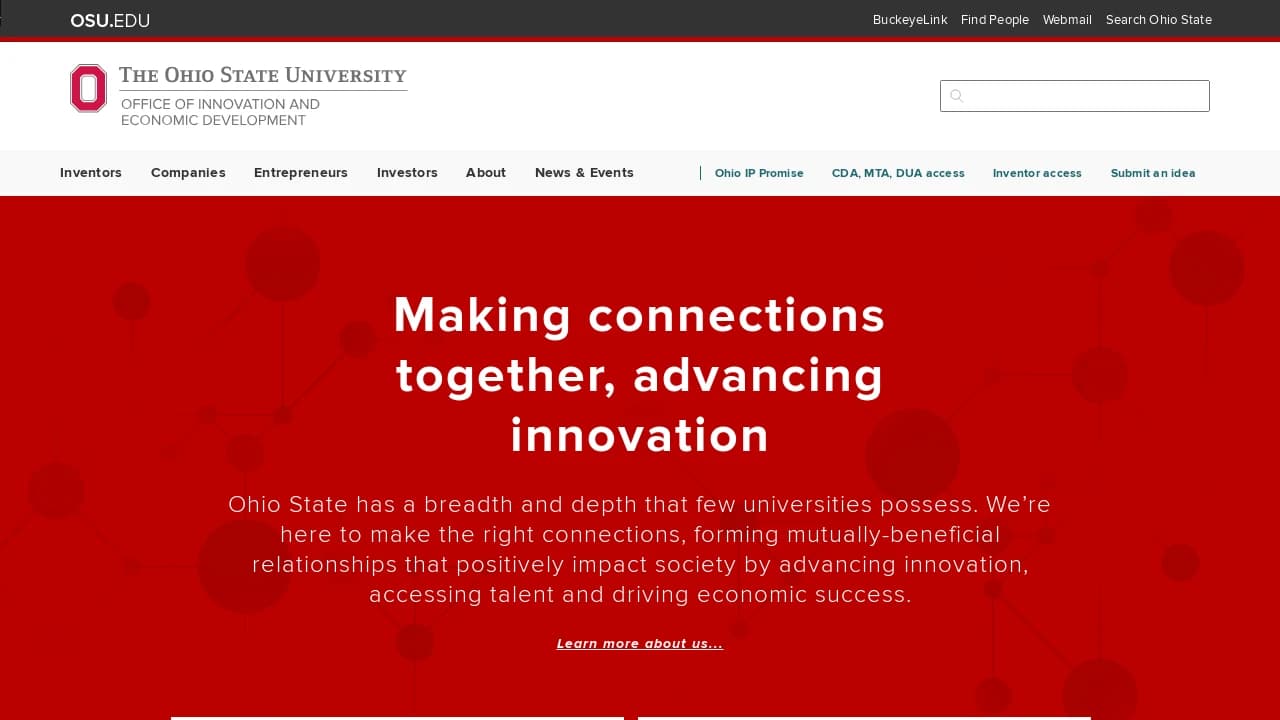 Ohio State University Technology Commercialization Office - building Ohio's entrepreneurial future