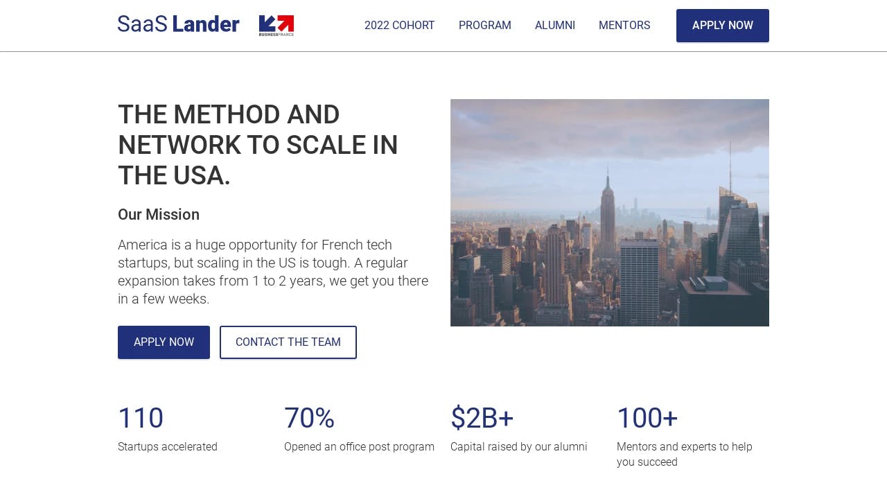 SaaS Lander - California's true entrepreneurial hub