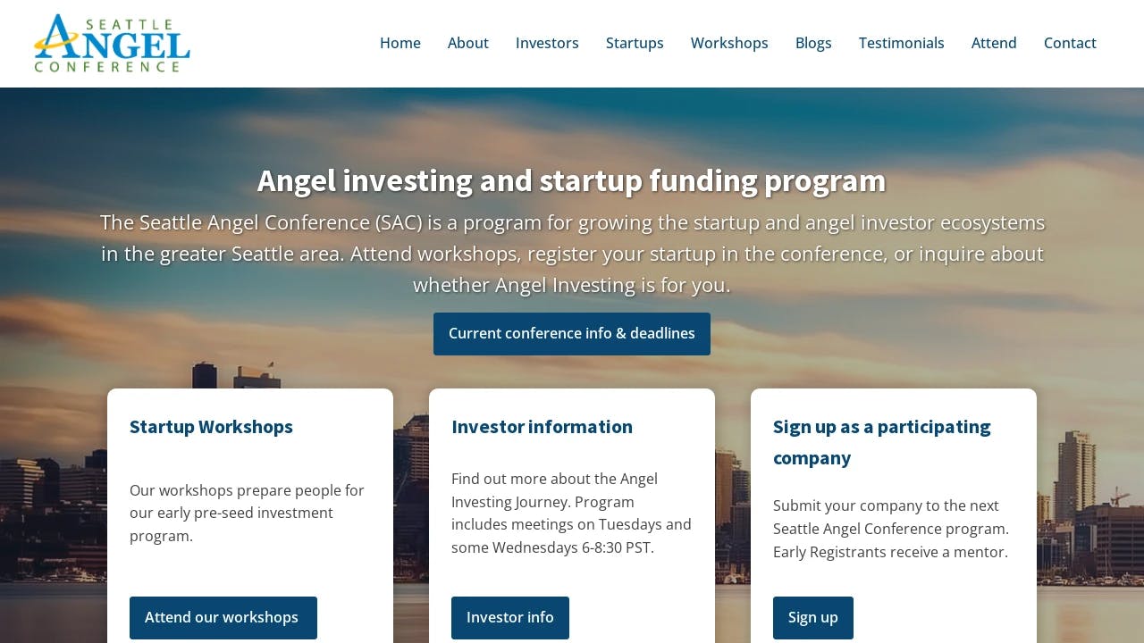 Seattle Angel Conference - accelerating exceptional start-ups in Washington