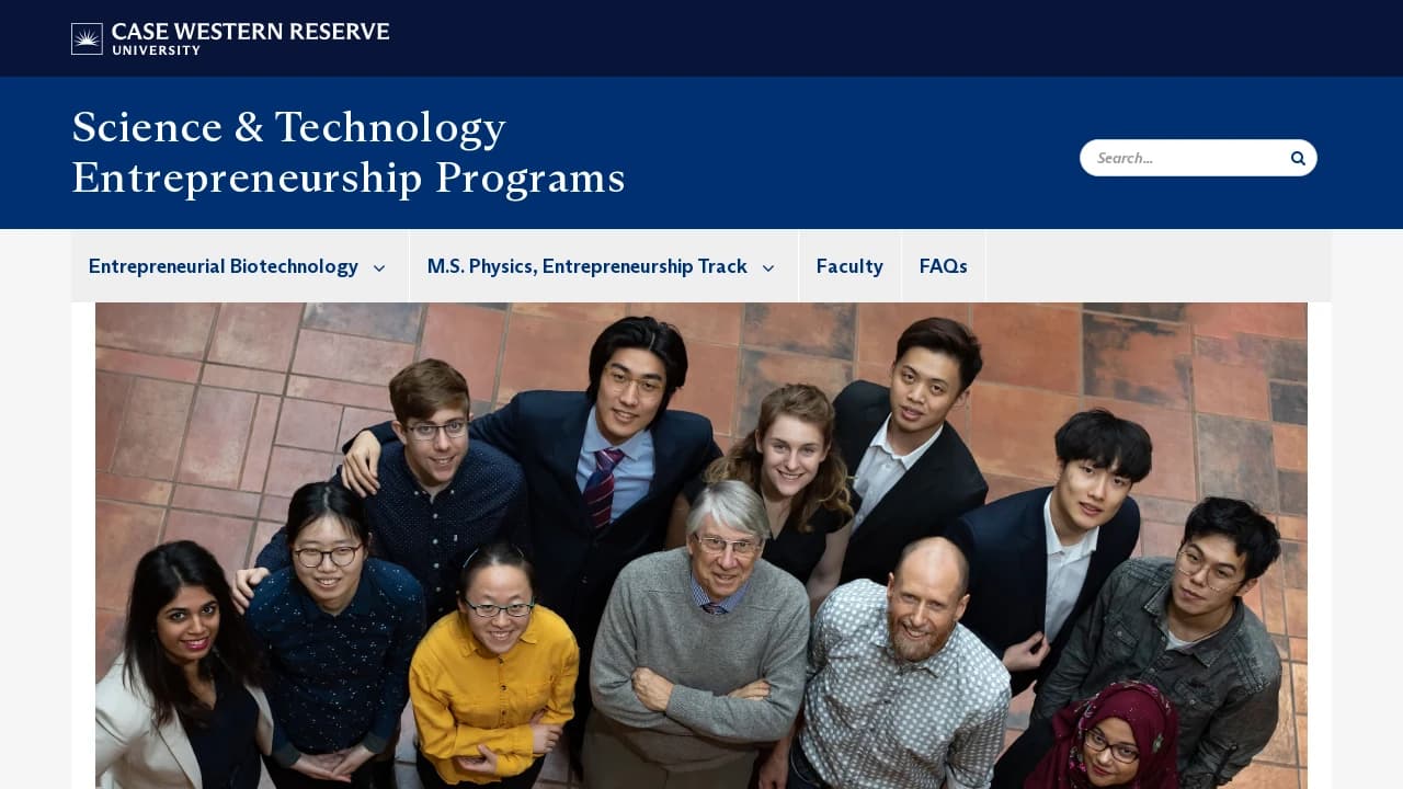 Case Western University - MS Entrepreneurial Biotechnology - building Ohio's entrepreneurial future