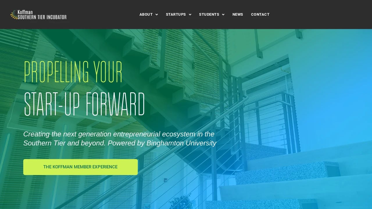 Binghamton University - Koffman Southern Tier Incubator - New York's true entrepreneurial hub