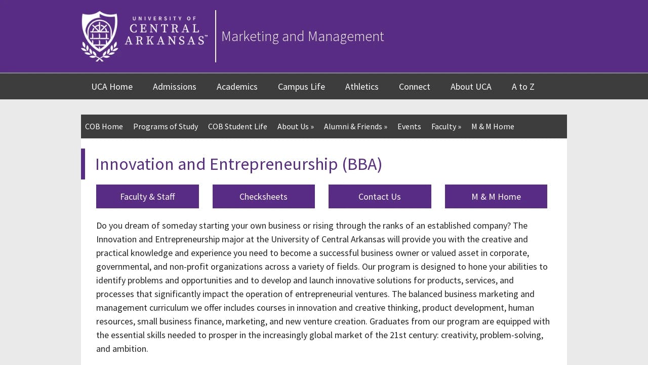 University of Central Arkansas - Innovation & Entrepreneurship - building Arkansas' entrepreneurial future