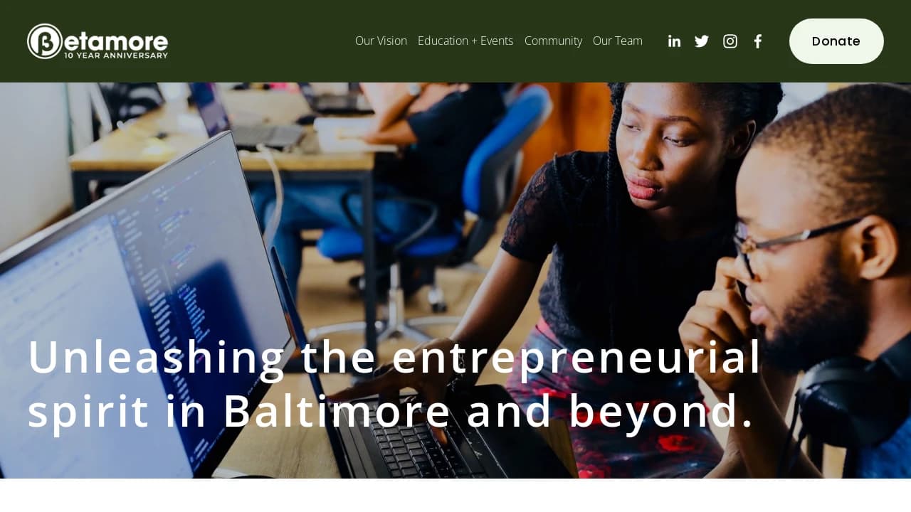 Betamore - a prominent start-up growth supporter in Maryland