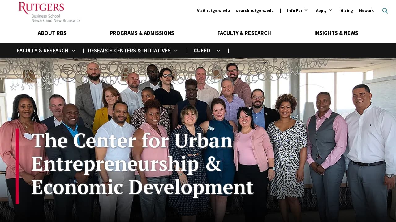 Rutgers University - CUEED - enabling start-ups to fundraise successfully