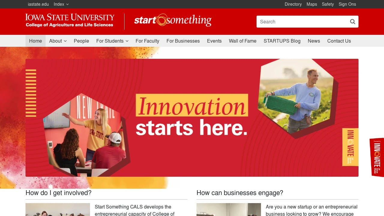 Iowa State University - Agricultural Entrepreneurship Initiative - accelerating exceptional start-ups in Iowa