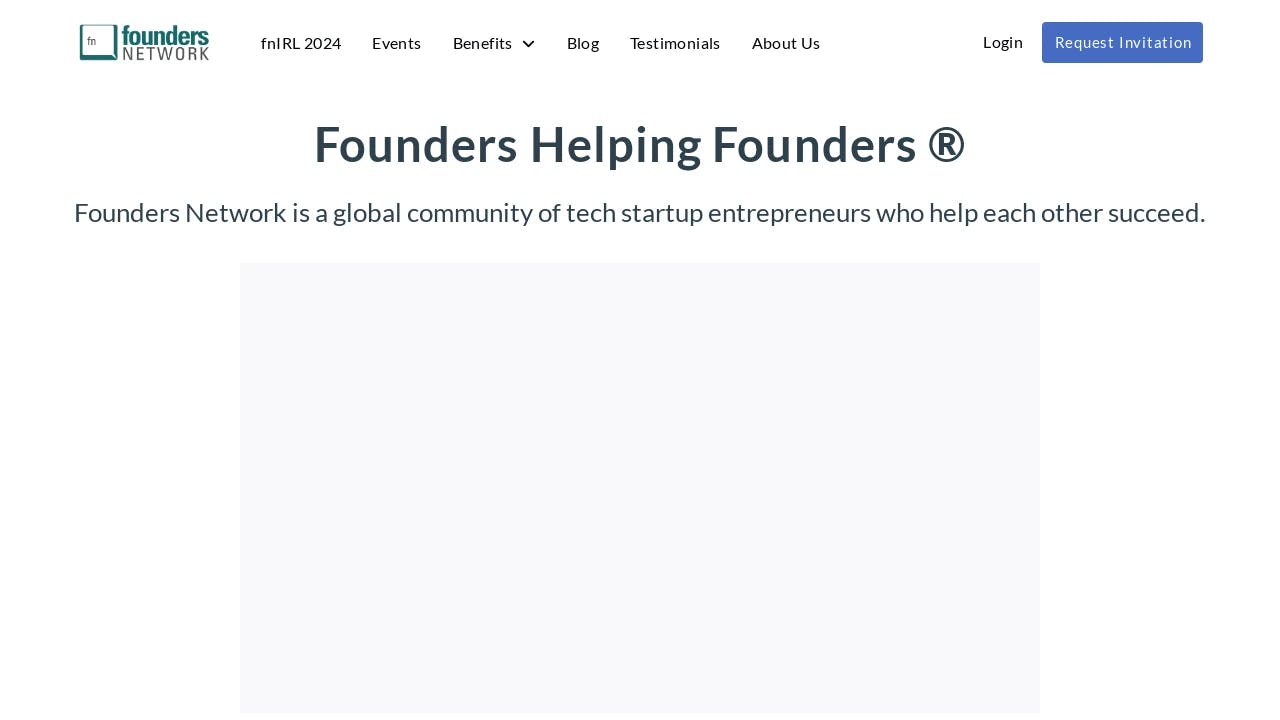 Founders Network - supporting California's best founders