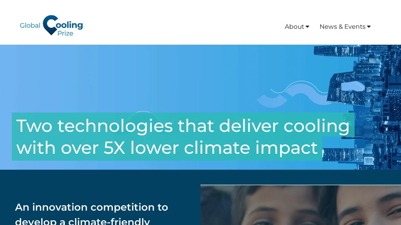 Global Cooling Prize - supporting New York's best founders