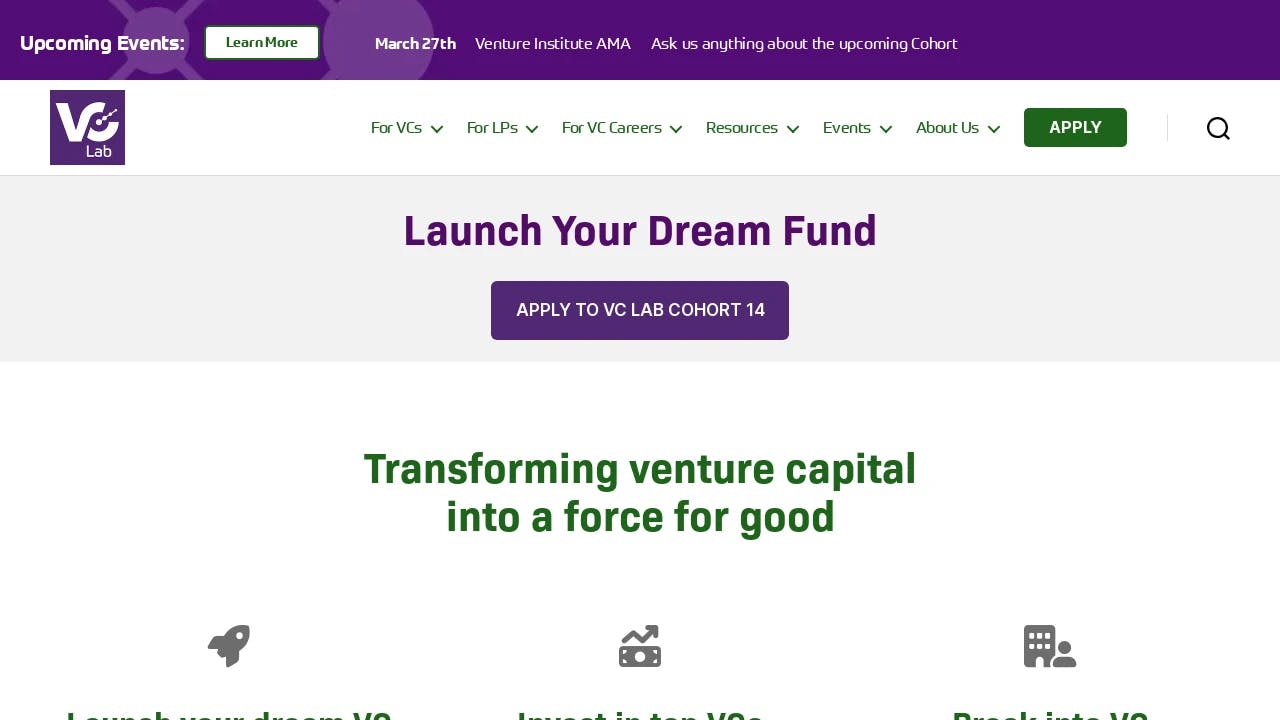 VC Lab - enabling start-ups to fundraise successfully