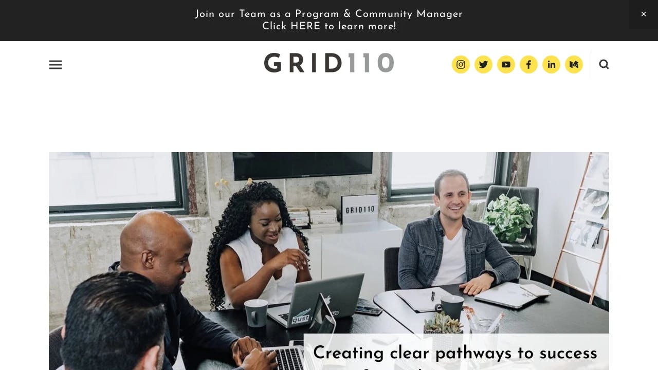 Grid110 - promoting the start-ups of tomorrow