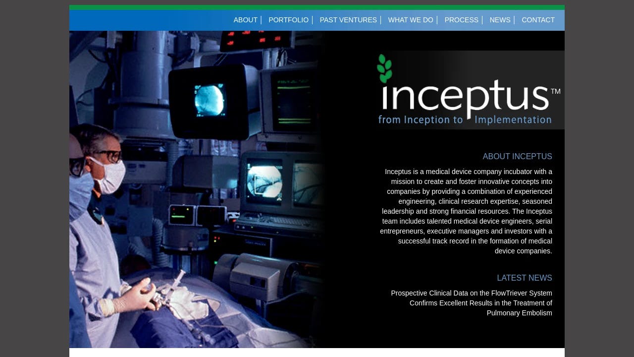 Inceptus Medical - promoting the start-ups of tomorrow