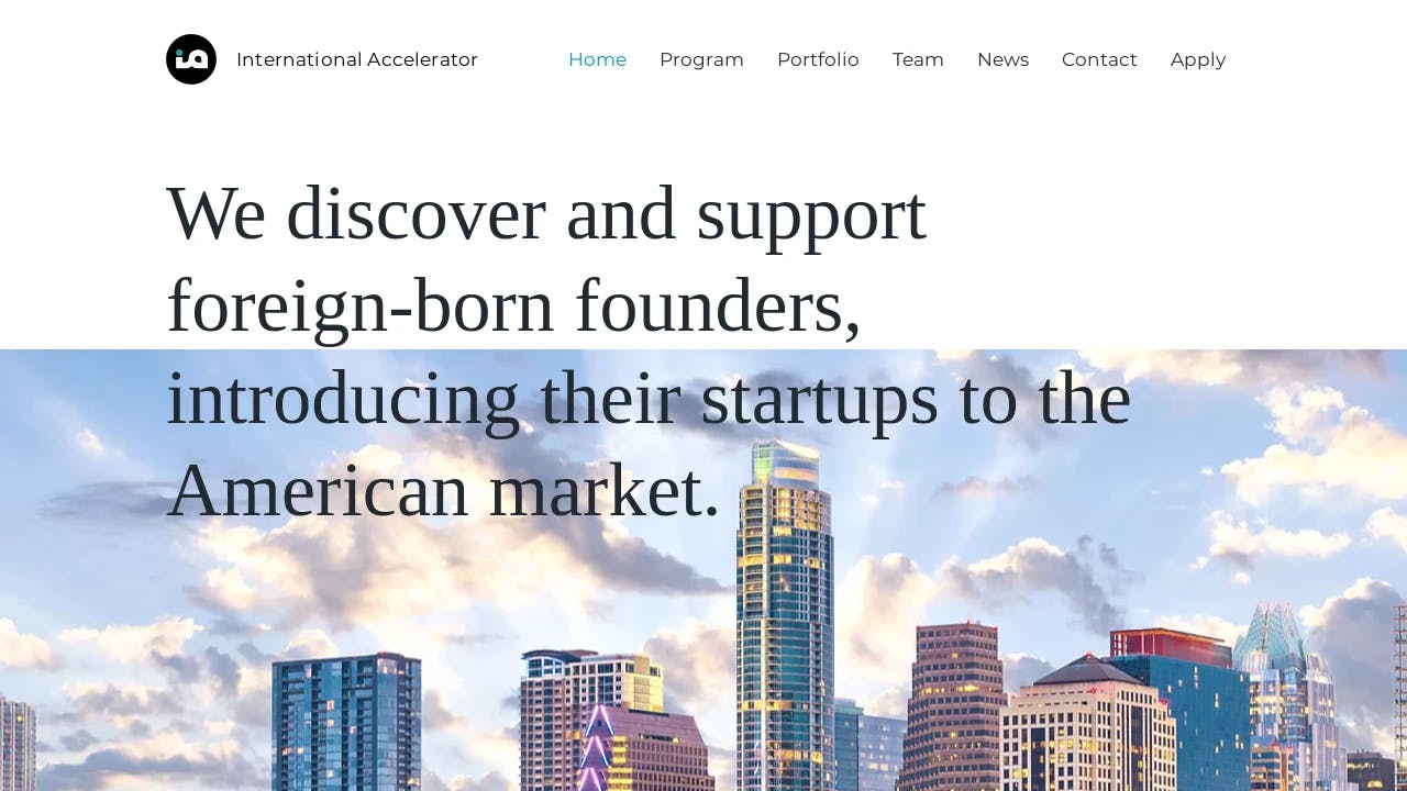 International Accelerator - enabling start-ups to fundraise successfully