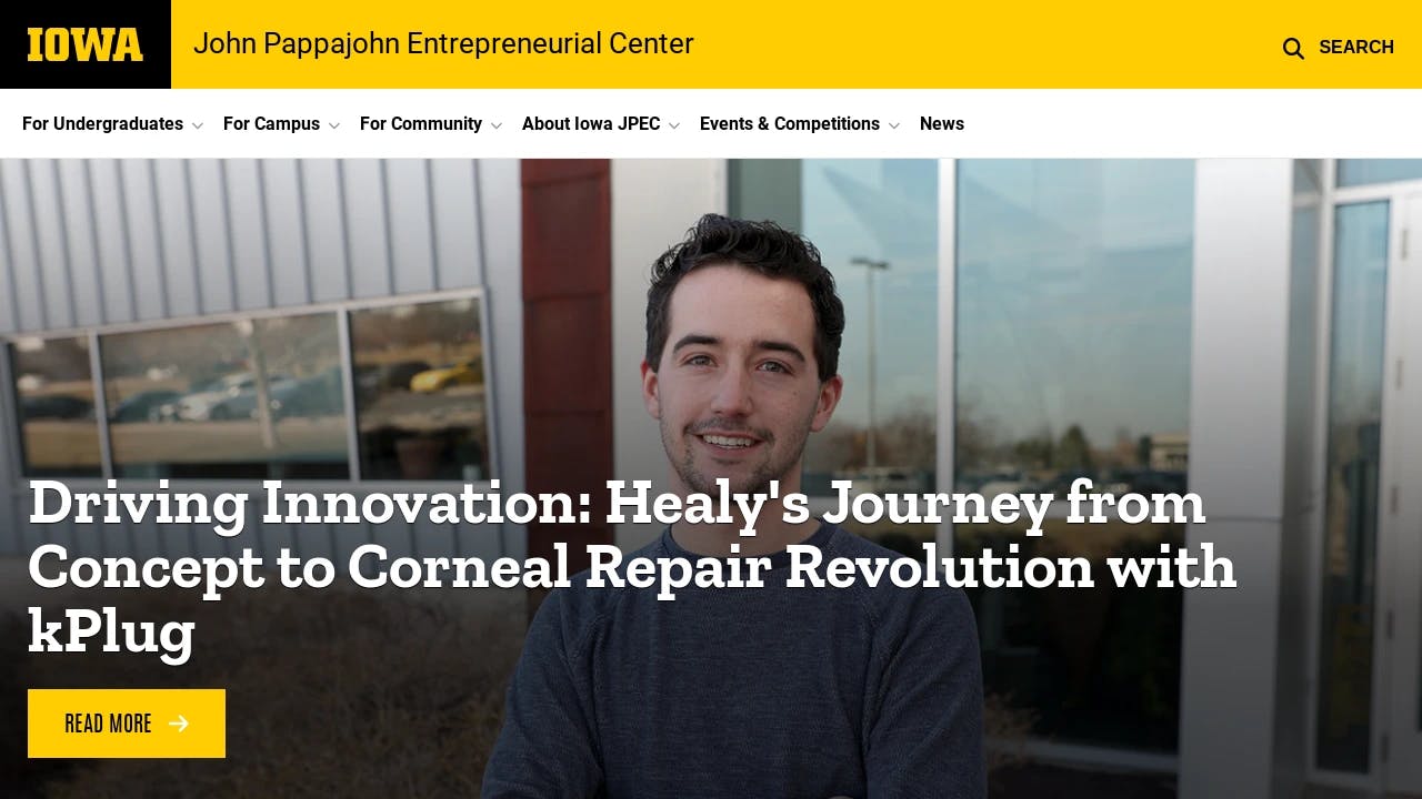 University of Iowa - John Pappajohn Entrepreneurial Center - supporting Iowa's best founders