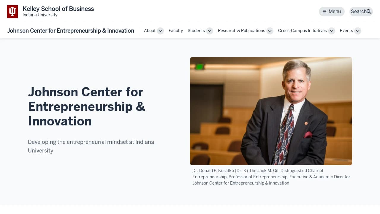 Indiana University - Johnson Center for Entrepreneurship - Indiana's true entrepreneurial hub