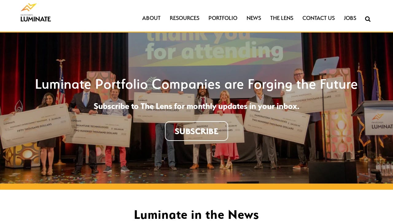 NextCorps Luminate. - building New York's entrepreneurial future