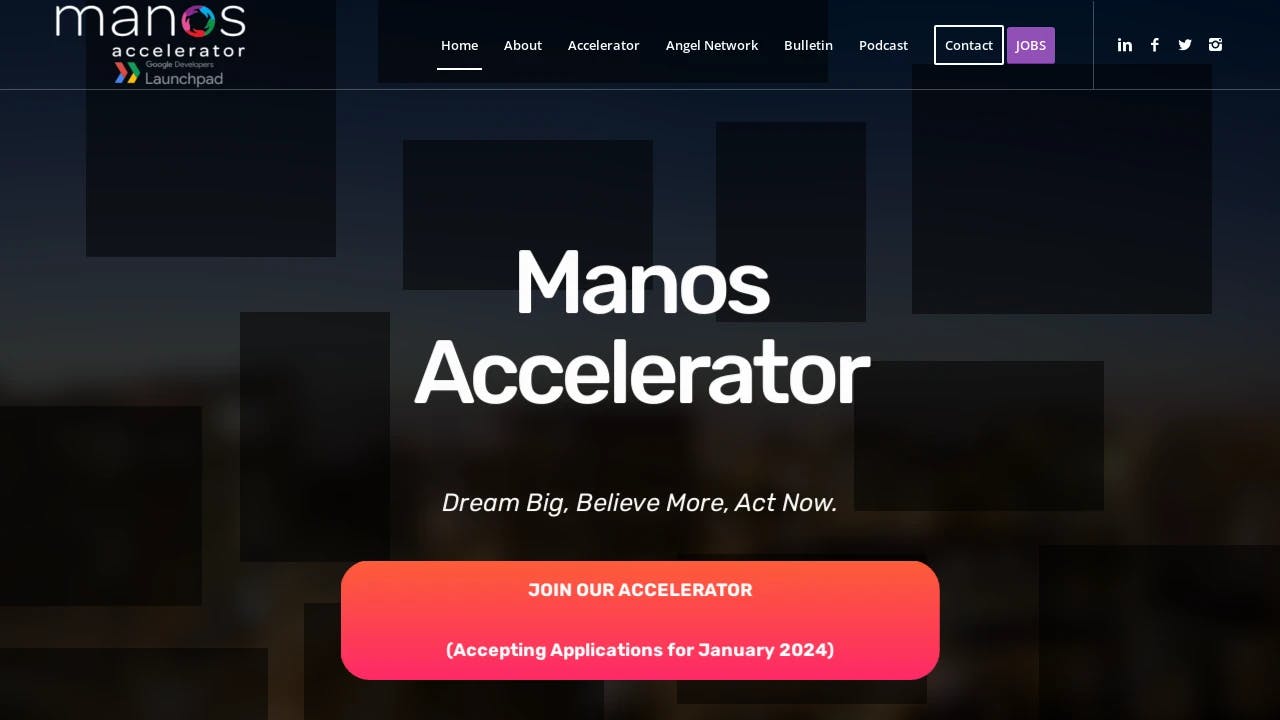 Manos Accelerator - a prominent start-up growth supporter in California