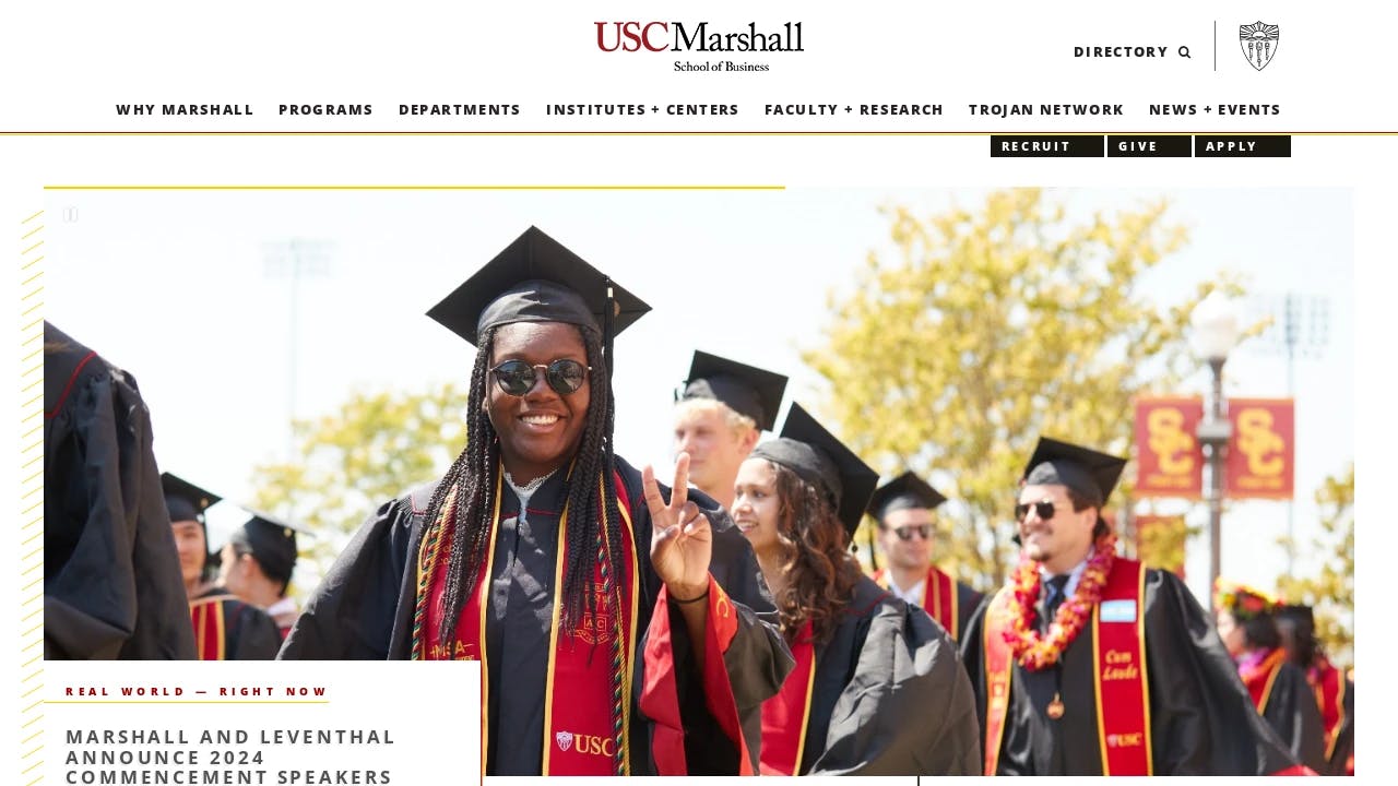 University of Southern California - Lloyd Greif Center for Entrepreneurial Studies - connecting start-up founders with success