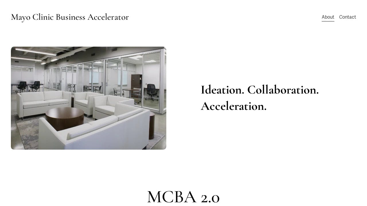 Mayo Clinic Business Accelerator - promoting the start-ups of tomorrow