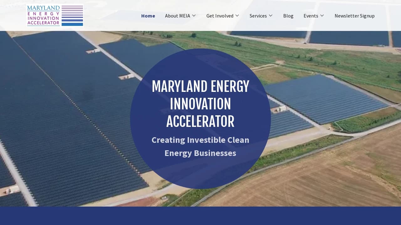 Maryland Energy Innovation Accelerator - promoting the start-ups of tomorrow