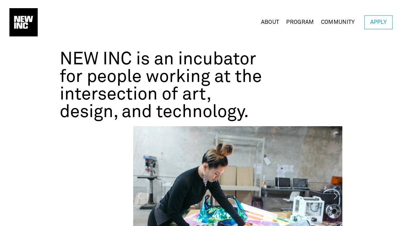 NEW INC - a prominent start-up growth supporter in New York