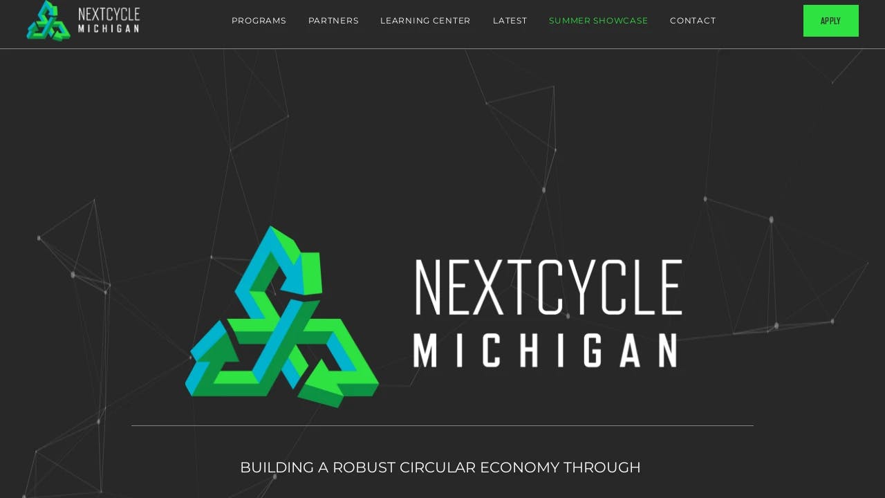 NextCycle Michigan - building Michigan's entrepreneurial future