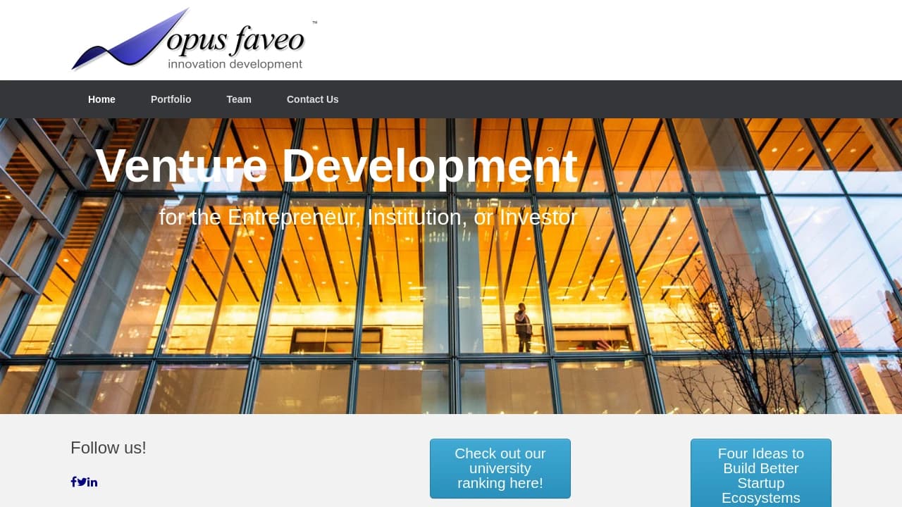 Opus Faveo Innovation Development - supporting founders in their growth journey