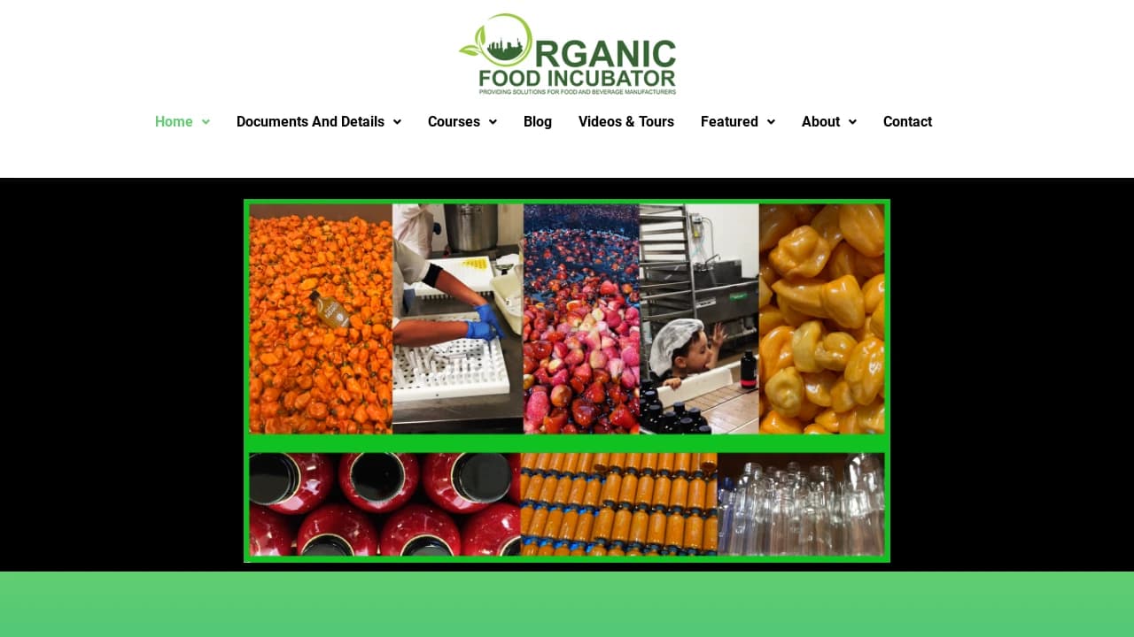 Organic Food Incubator - a modern, innovative hub for start-ups in New Jersey