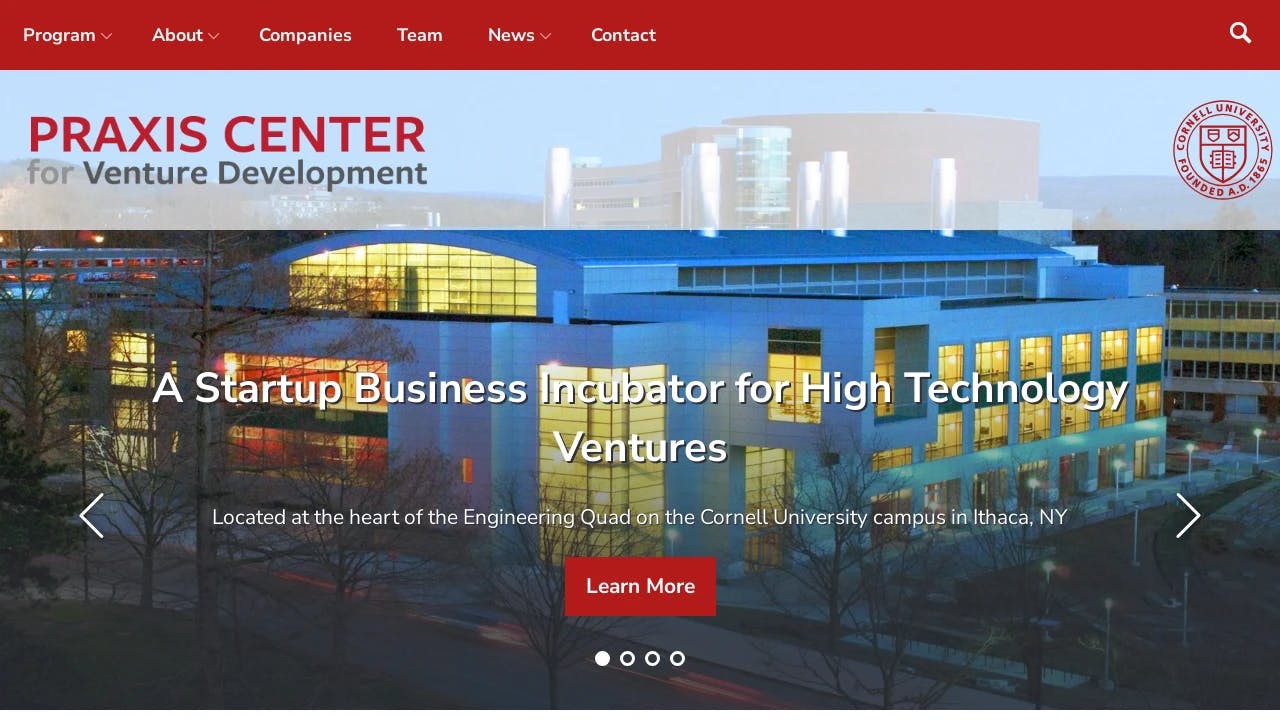 Praxis Center for Venture Development - supporting founders in their growth journey