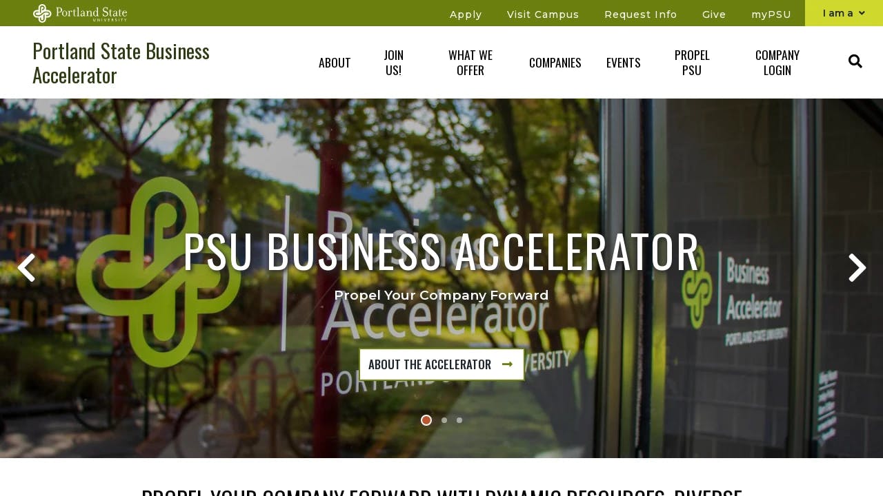 Portland State University Business Accelerator - Oregon's true entrepreneurial hub