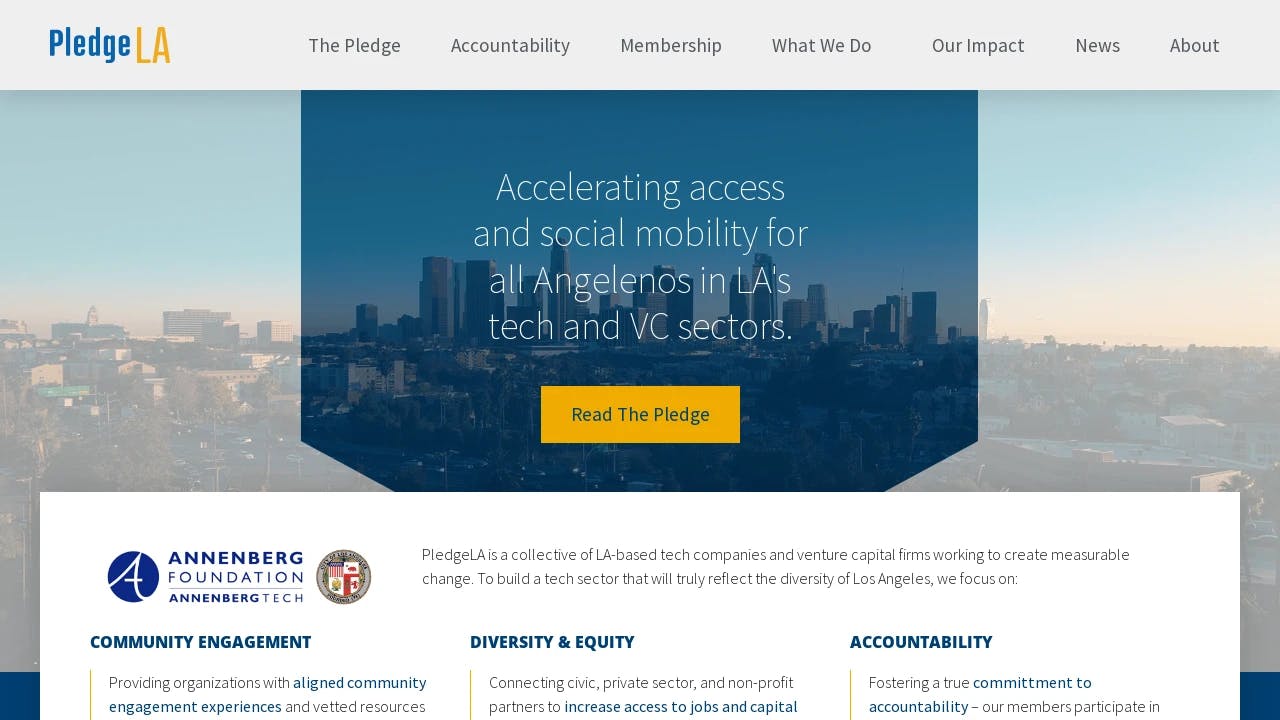 PledgeLA - California's true entrepreneurial hub