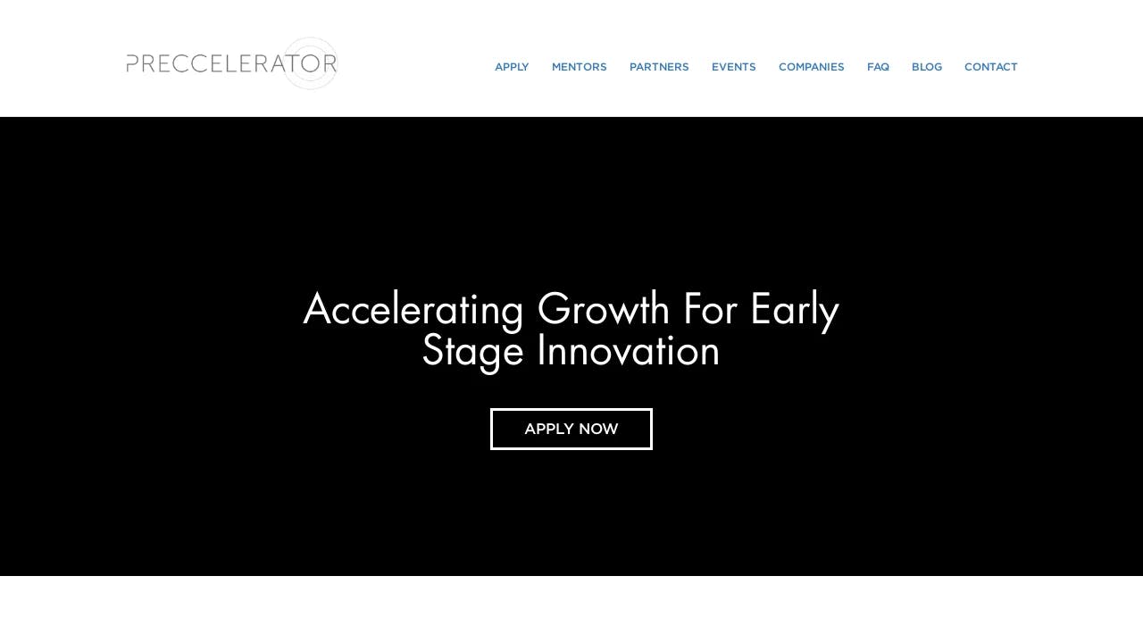 Preccelerator Program - promoting the start-ups of tomorrow