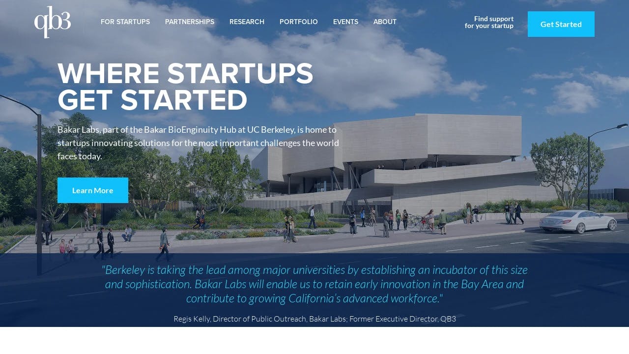 QB3 - promoting the start-ups of tomorrow