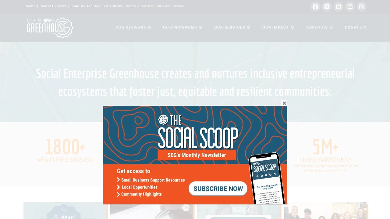 Social Enterprise Greenhouse - supporting Rhode Island's best founders